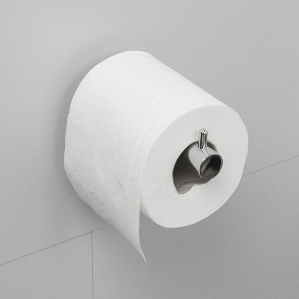 Distributeur de papier toilette en métal blanc pour rouleaux