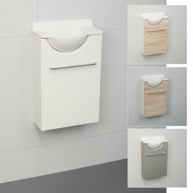 Petit meuble lave mains Mikro robinetterie à droite