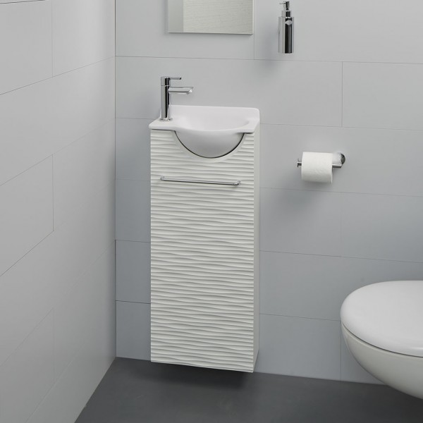 Petit lave mains profondeur 20 cm avec meuble hauteur 70 cm