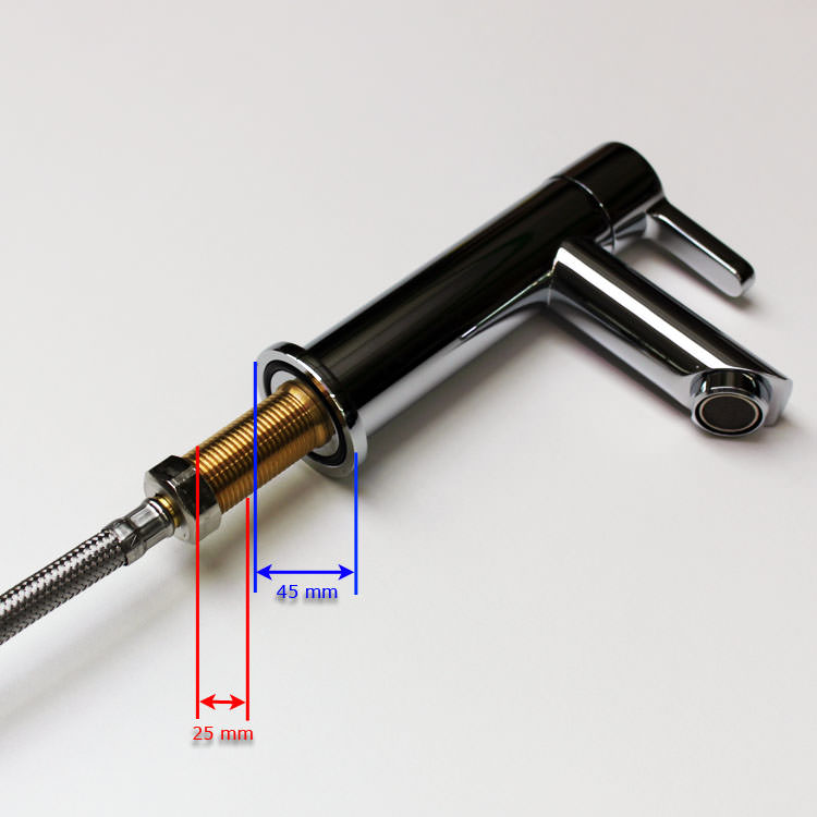 Longueur 1 à 10 cm rallonge de robinet Filetage 1/2 Extension de robinet Soytich en acier inoxydable 1,5 cm 