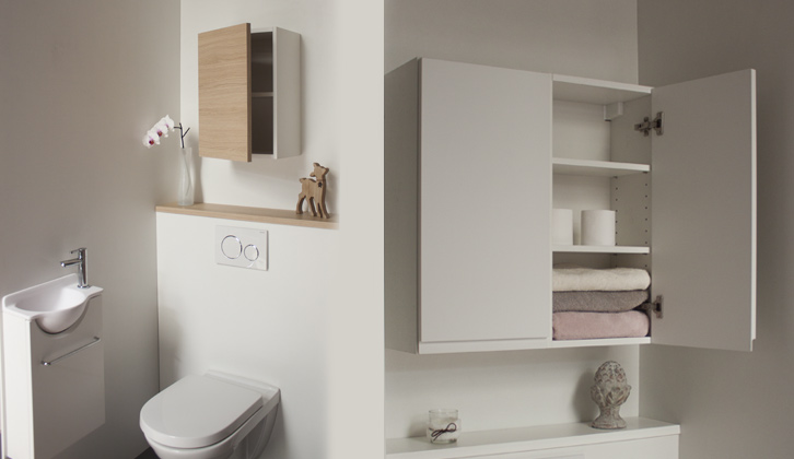 Etagère de Salle de Bain，Meuble de Rangement au-Dessus des Toilettes WC -  Blanc 